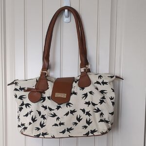 Call It Spring Cream Canvas Shoulder Bag